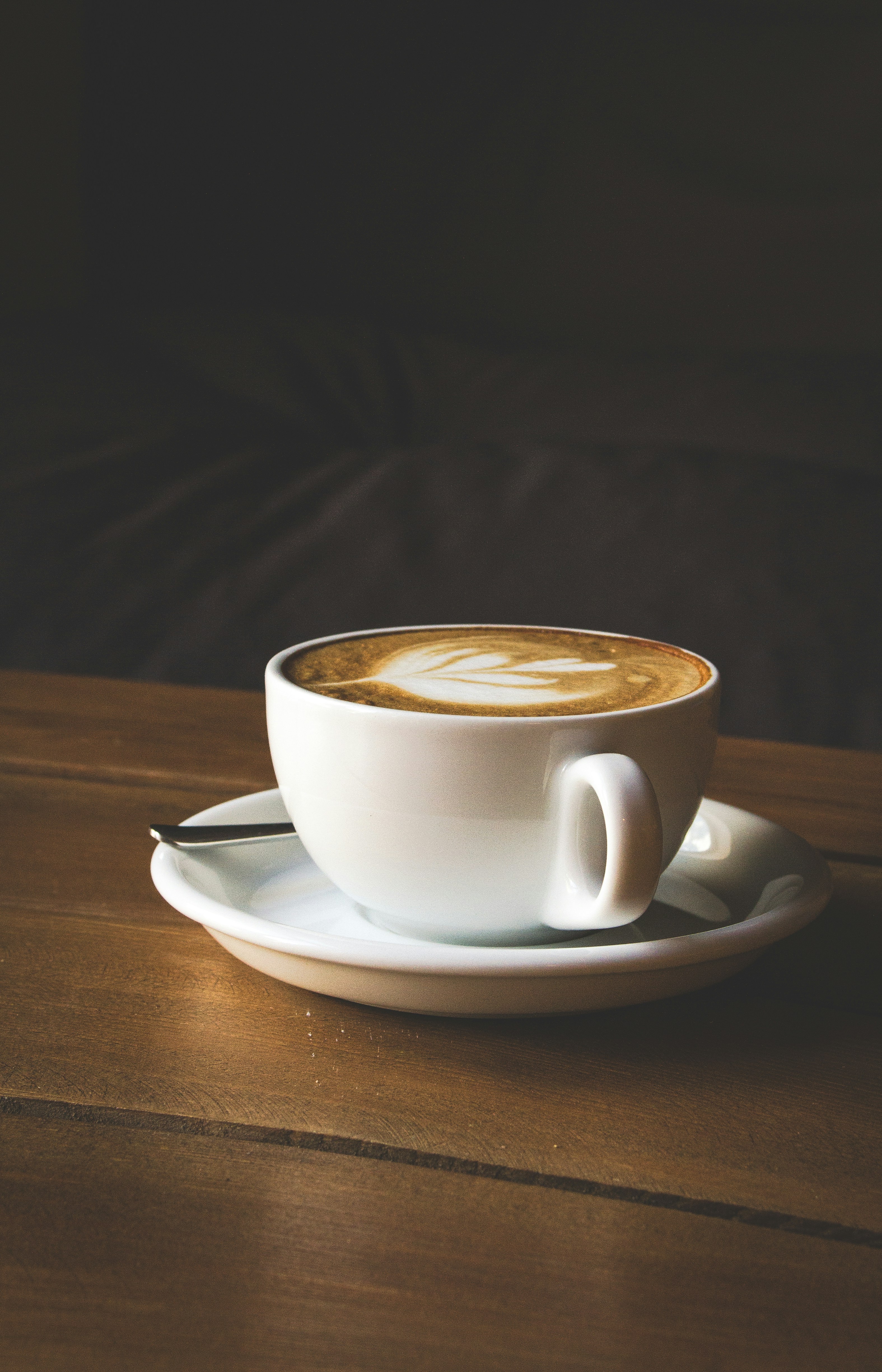 Latte art coffee