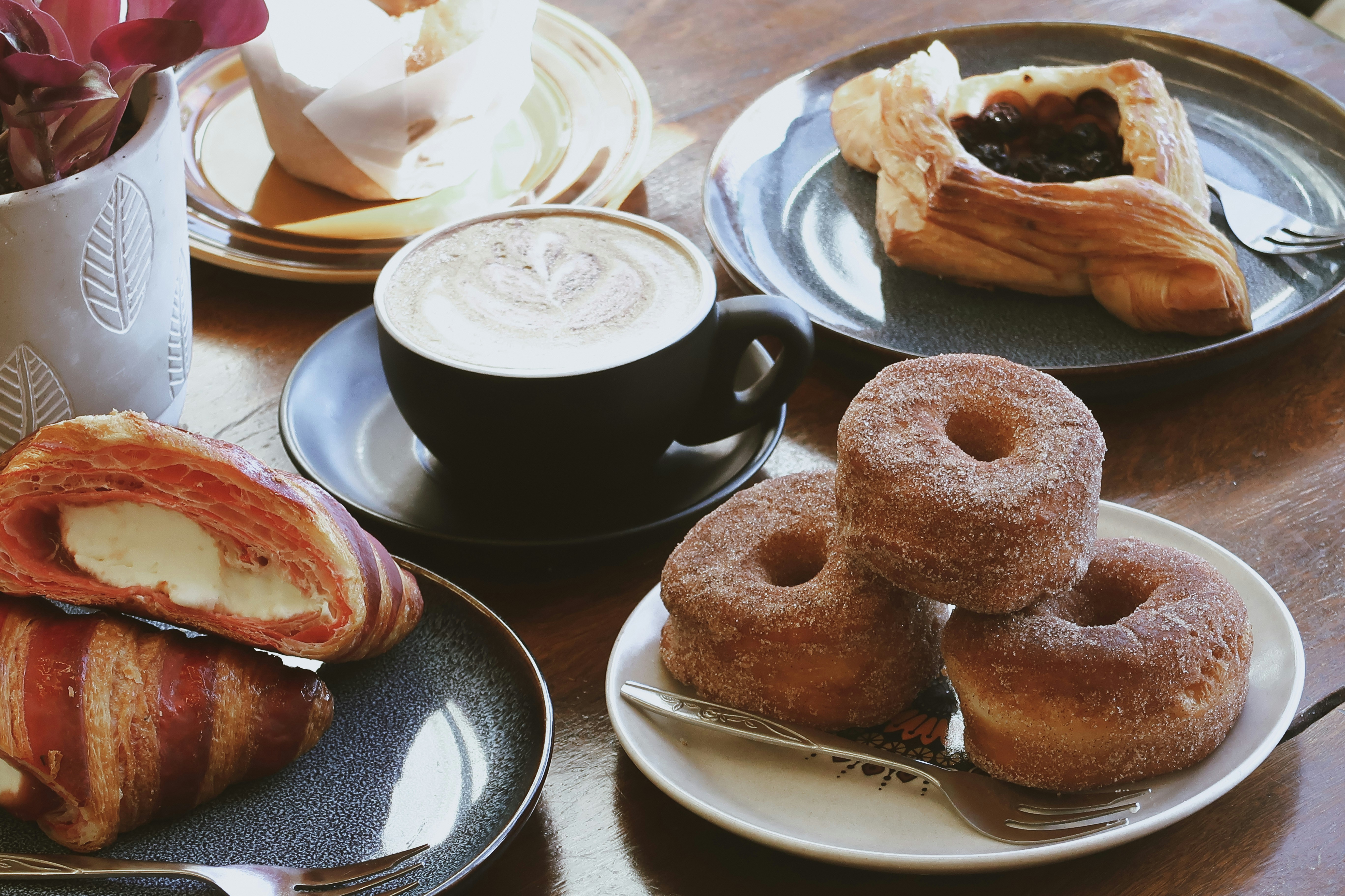 Coffee and pastry